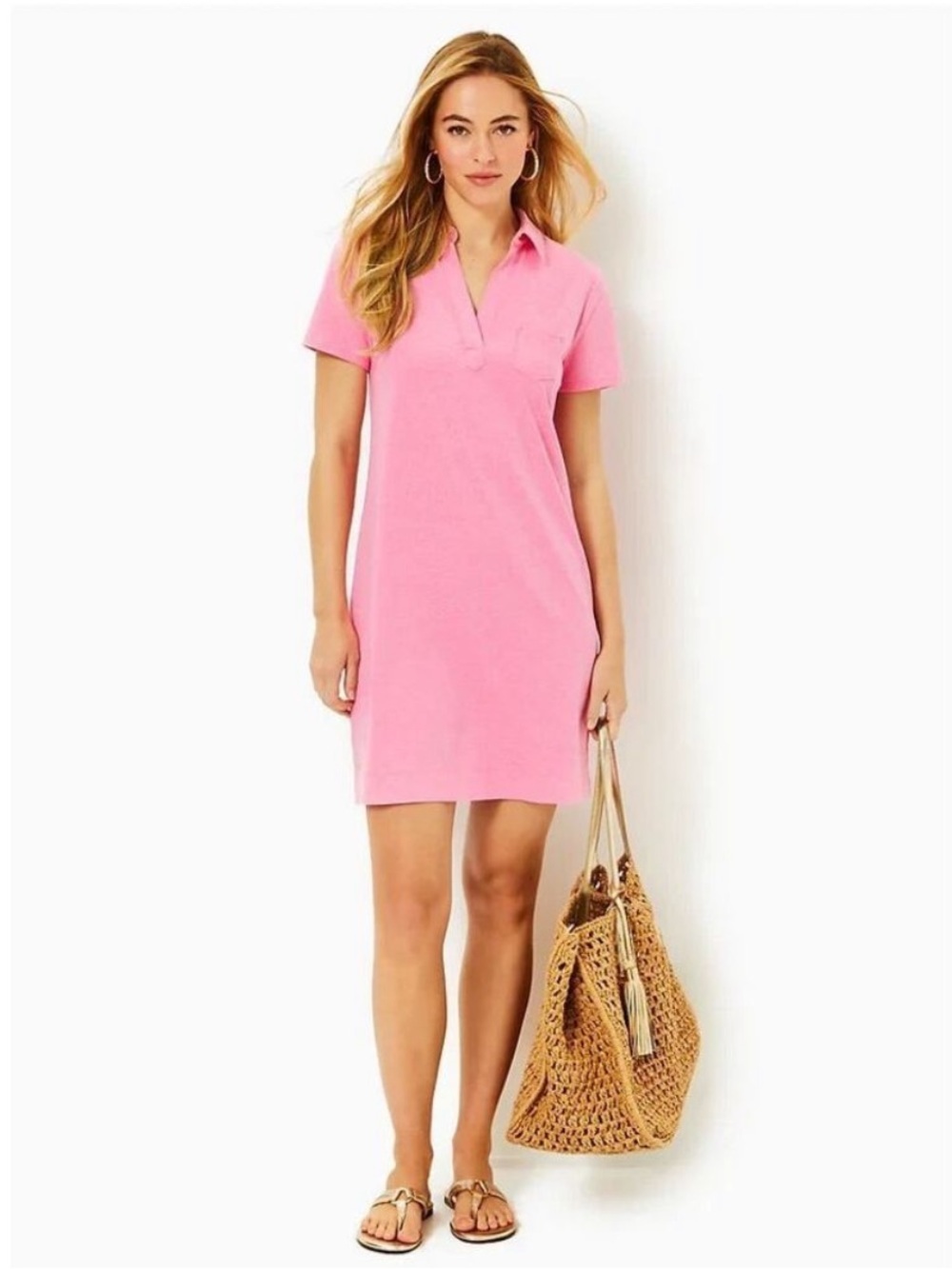 Lilly Pulitzer Pink UPF 50+ Dune Dress